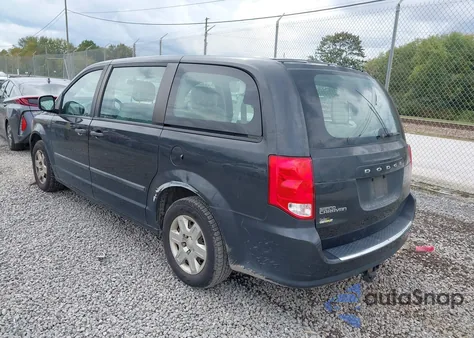 2012 Dodge Grand Caravan Se/Avp z USA, uszkodzony, nr VIN 2C4RDGBG9CR285810